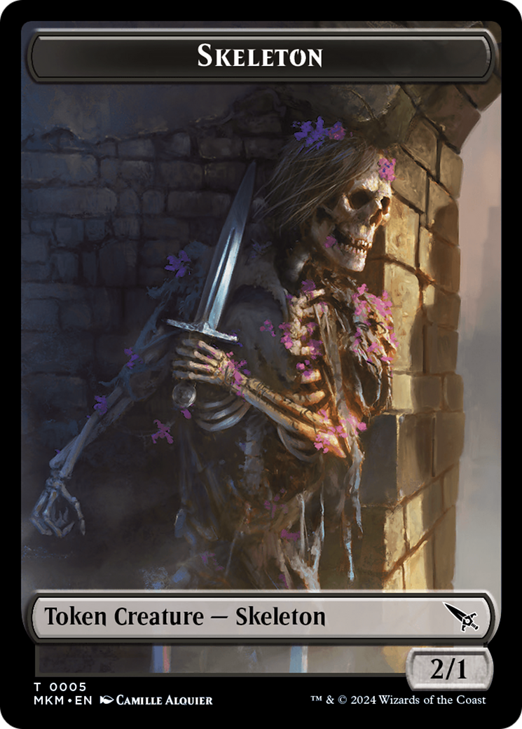 Thopter (0020) // Skeleton Double-Sided Token [Murders at Karlov Manor Tokens] MTG Single Magic: The Gathering | Red Claw Gaming