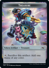 Clown Robot (002) // Treasure (013) Double-Sided Token [Unfinity Tokens] MTG Single Magic: The Gathering | Red Claw Gaming