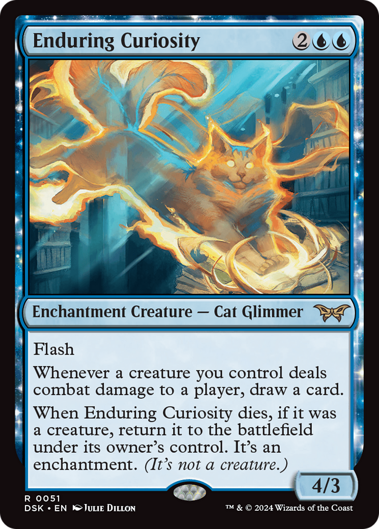 Enduring Curiosity [Duskmourn: House of Horror] MTG Single Magic: The Gathering | Red Claw Gaming