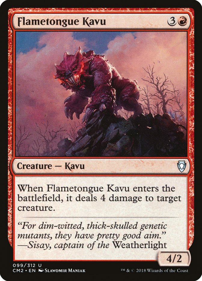 Flametongue Kavu [Commander Anthology Volume II] MTG Single Magic: The Gathering | Red Claw Gaming