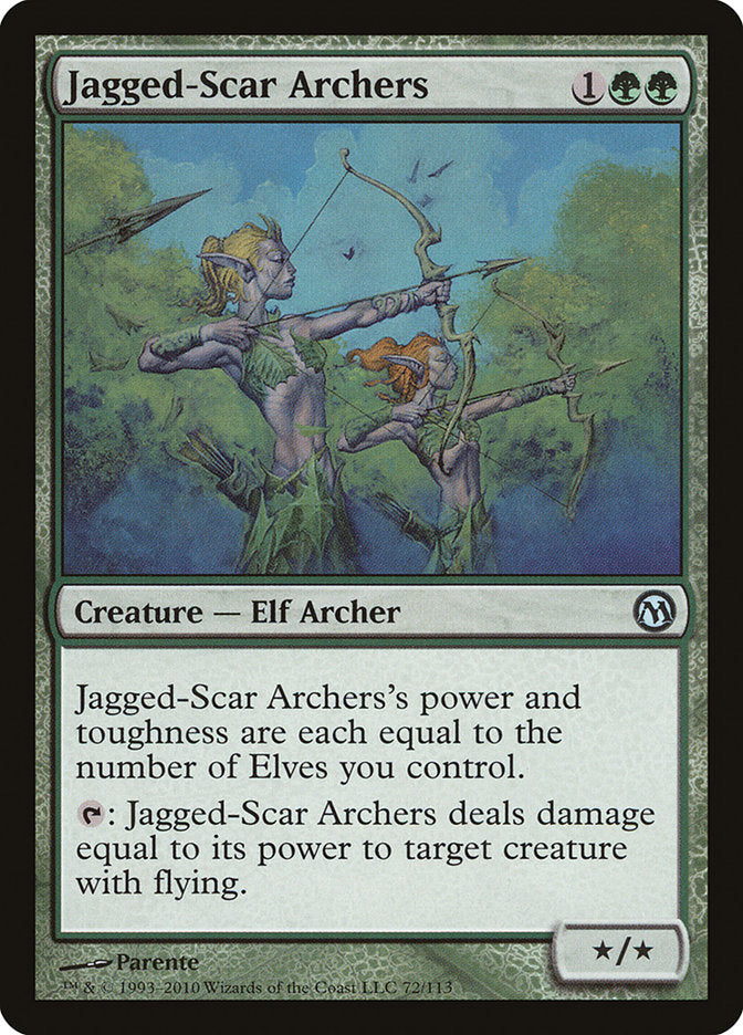 Jagged-Scar Archers [Duels of the Planeswalkers] MTG Single Magic: The Gathering | Red Claw Gaming