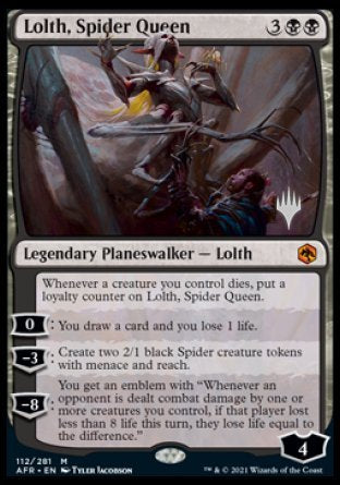 Lolth, Spider Queen (Promo Pack) [Dungeons & Dragons: Adventures in the Forgotten Realms Promos] MTG Single Magic: The Gathering | Red Claw Gaming