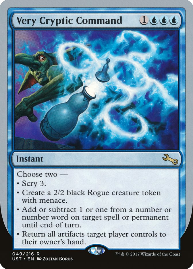 Very Cryptic Command (Scry) [Unstable] MTG Single Magic: The Gathering | Red Claw Gaming