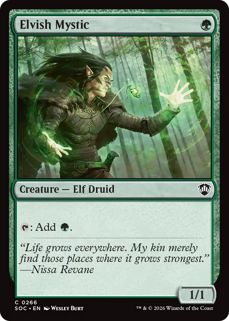 Elvish Mystic [Secrets of Strixhaven Commander] MTG Single Magic: The Gathering | Red Claw Gaming