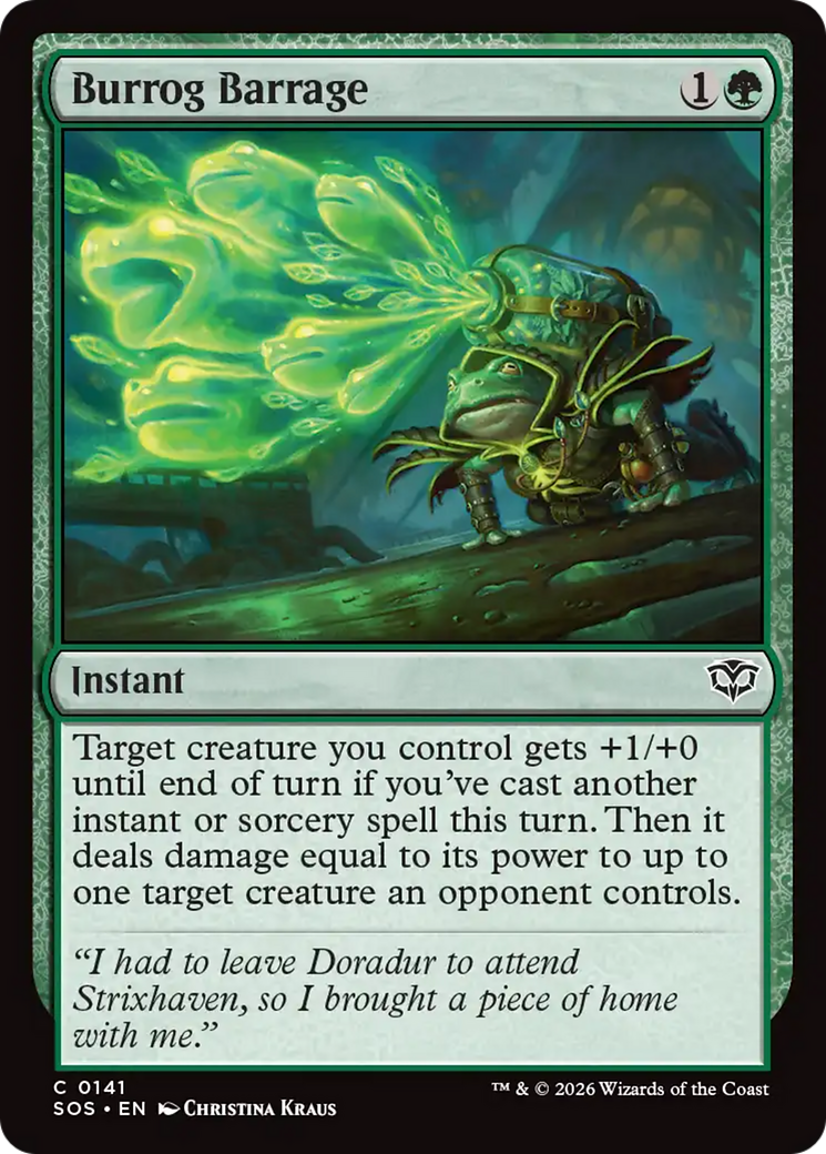 Burrog Barrage [Secrets of Strixhaven] MTG Single Magic: The Gathering | Red Claw Gaming