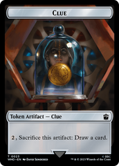 Alien Angel // Clue (0023) Double-Sided Token [Doctor Who Tokens] MTG Single Magic: The Gathering | Red Claw Gaming