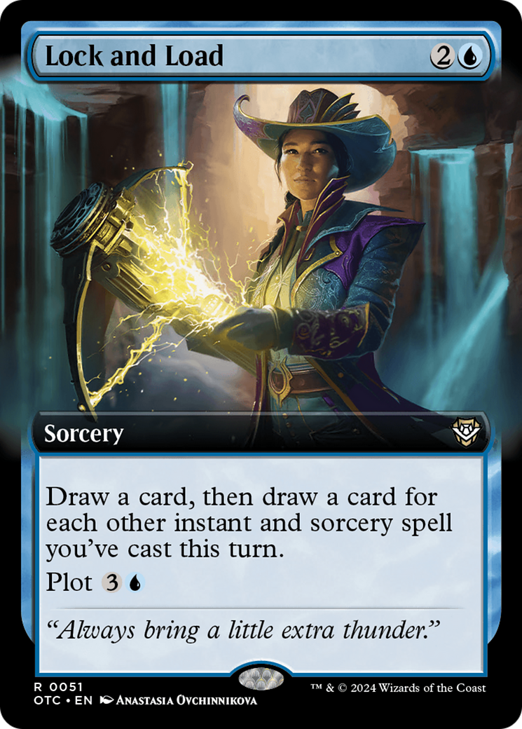 Lock and Load (Extended Art) [Outlaws of Thunder Junction Commander] MTG Single Magic: The Gathering | Red Claw Gaming