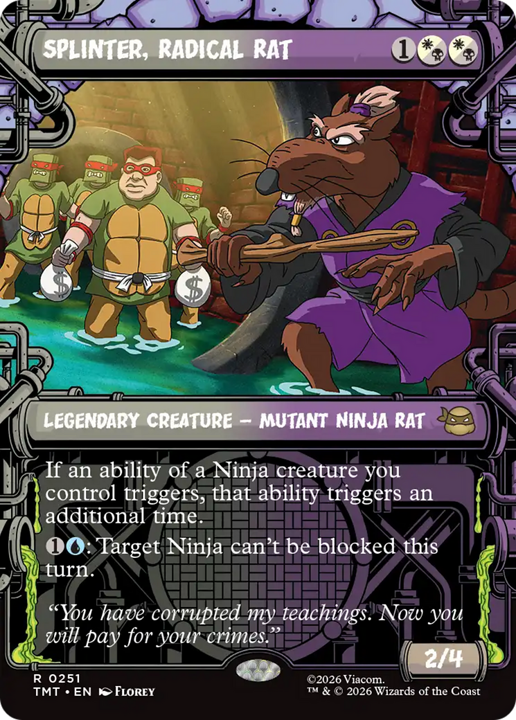 Splinter, Radical Rat (Showcase) [Teenage Mutant Ninja Turtles] MTG Single Magic: The Gathering | Red Claw Gaming