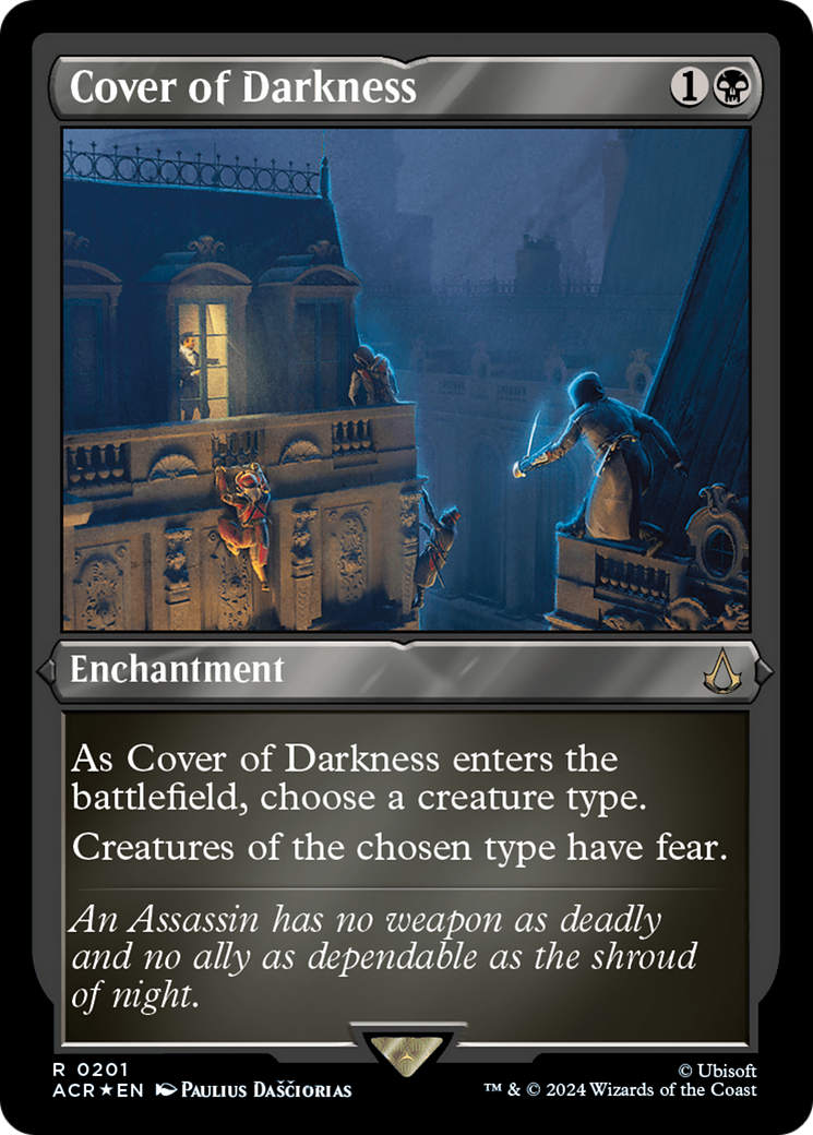 Cover of Darkness (Foil Etched) [Assassin's Creed] MTG Single Magic: The Gathering | Red Claw Gaming