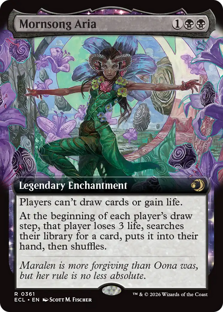 Mornsong Aria (Extended Art) [Lorwyn Eclipsed] MTG Single Magic: The Gathering | Red Claw Gaming