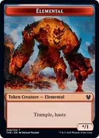 Elemental // Satyr Double-Sided Token [Theros Beyond Death Tokens] MTG Single Magic: The Gathering | Red Claw Gaming
