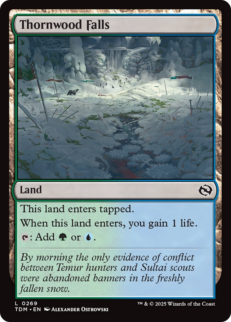 Thornwood Falls [Tarkir: Dragonstorm] MTG Single Magic: The Gathering | Red Claw Gaming