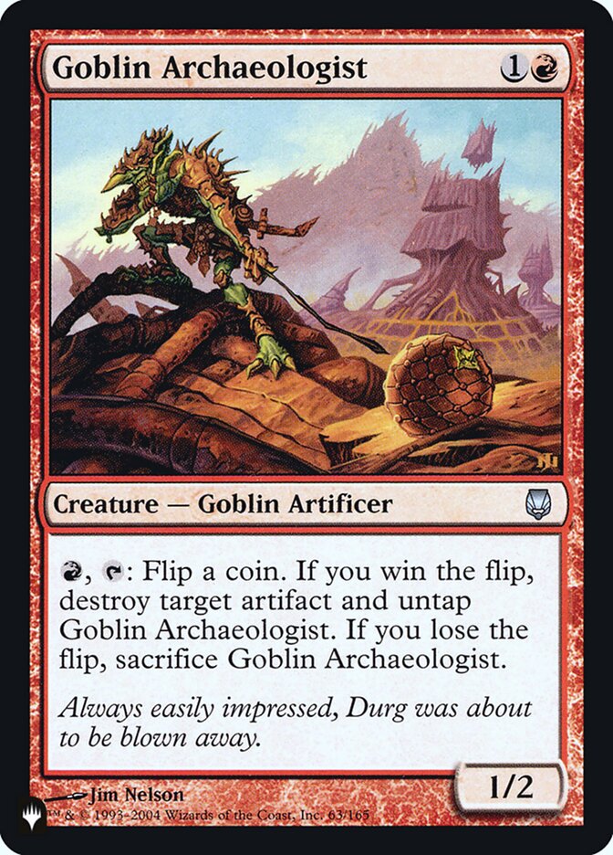 Goblin Archaeologist [Secret Lair: Heads I Win, Tails You Lose] MTG Single Magic: The Gathering | Red Claw Gaming