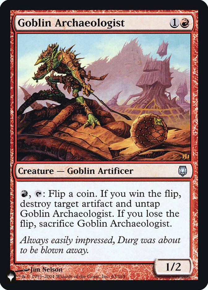 Goblin Archaeologist [Secret Lair: Heads I Win, Tails You Lose] MTG Single Magic: The Gathering    | Red Claw Gaming