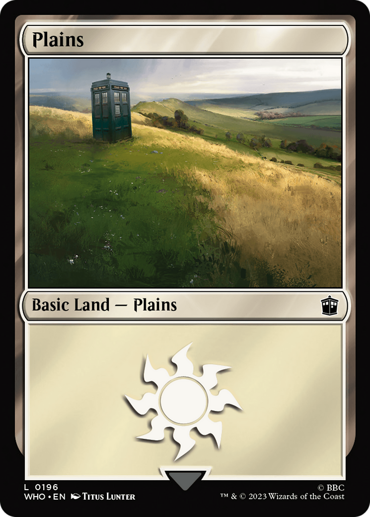 Plains (0196) [Doctor Who] MTG Single Magic: The Gathering    | Red Claw Gaming