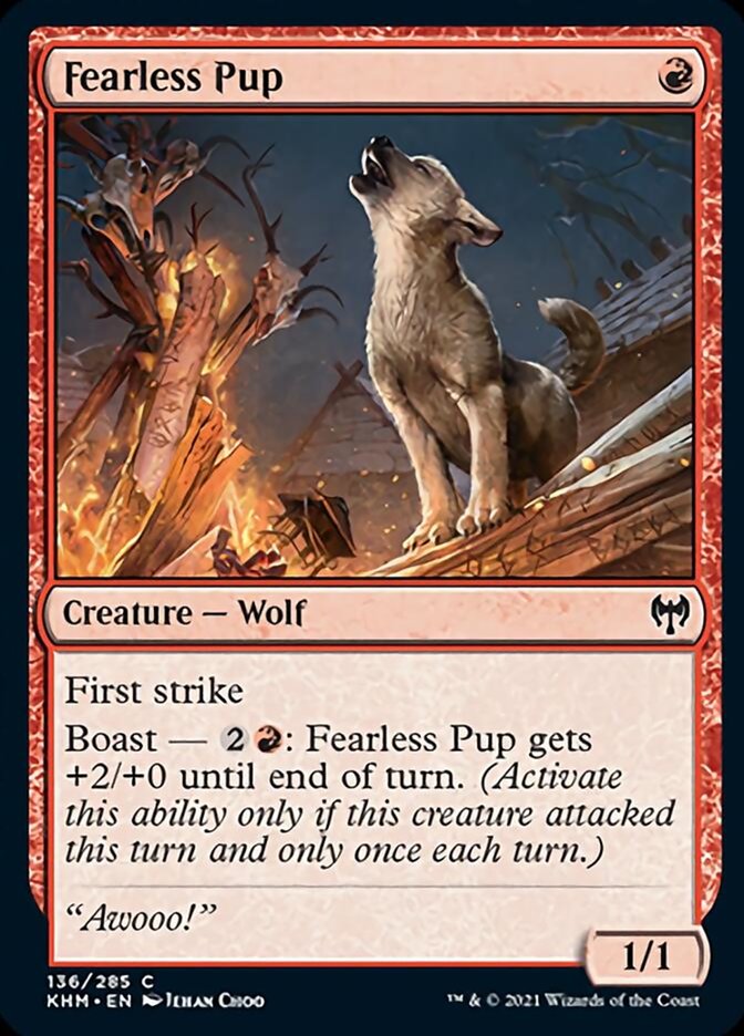 Fearless Pup [Kaldheim] MTG Single Magic: The Gathering | Red Claw Gaming