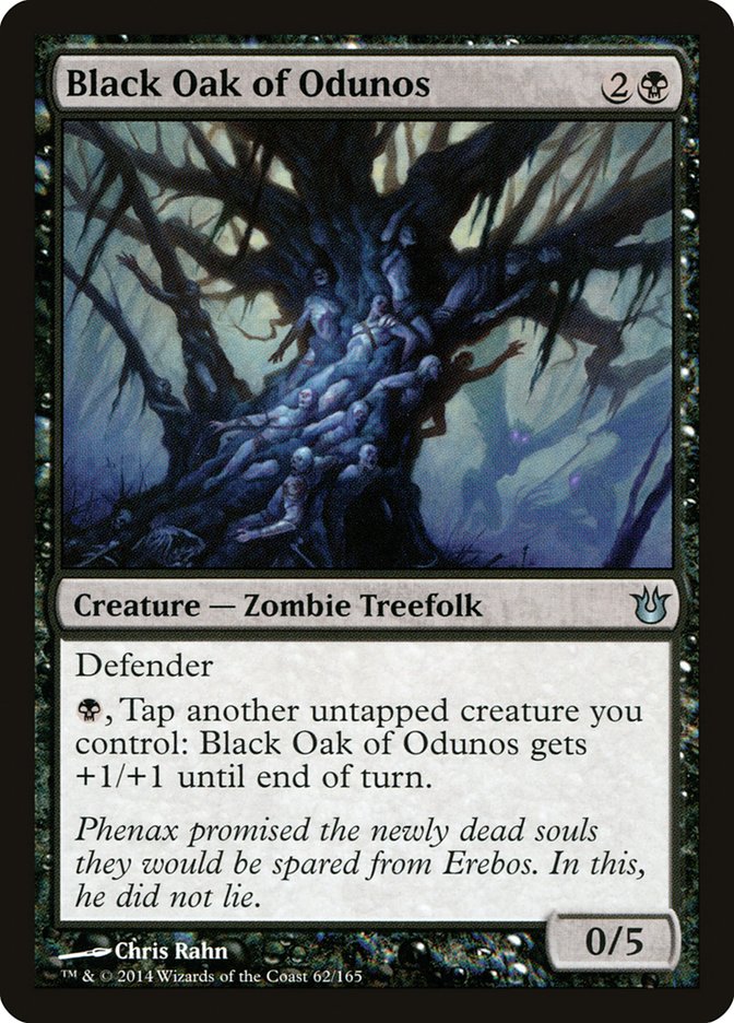 Black Oak of Odunos [Born of the Gods] MTG Single Magic: The Gathering | Red Claw Gaming
