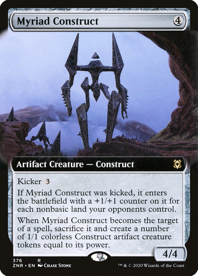 Myriad Construct (Extended Art) [Zendikar Rising] MTG Single Magic: The Gathering | Red Claw Gaming