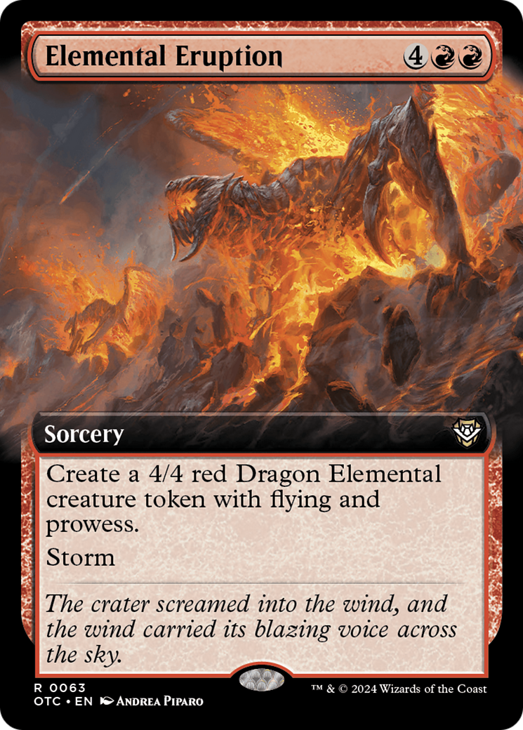 Elemental Eruption (Extended Art) [Outlaws of Thunder Junction Commander] MTG Single Magic: The Gathering | Red Claw Gaming