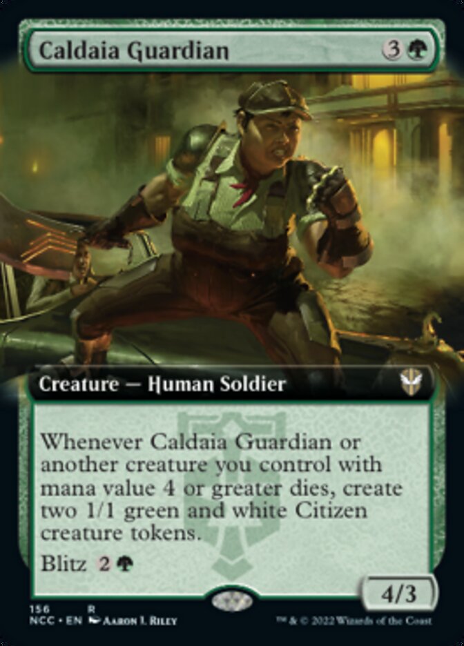 Caldaia Guardian (Extended Art) [Streets of New Capenna Commander] MTG Single Magic: The Gathering | Red Claw Gaming