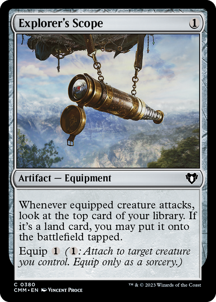 Explorer's Scope [Commander Masters] MTG Single Magic: The Gathering    | Red Claw Gaming