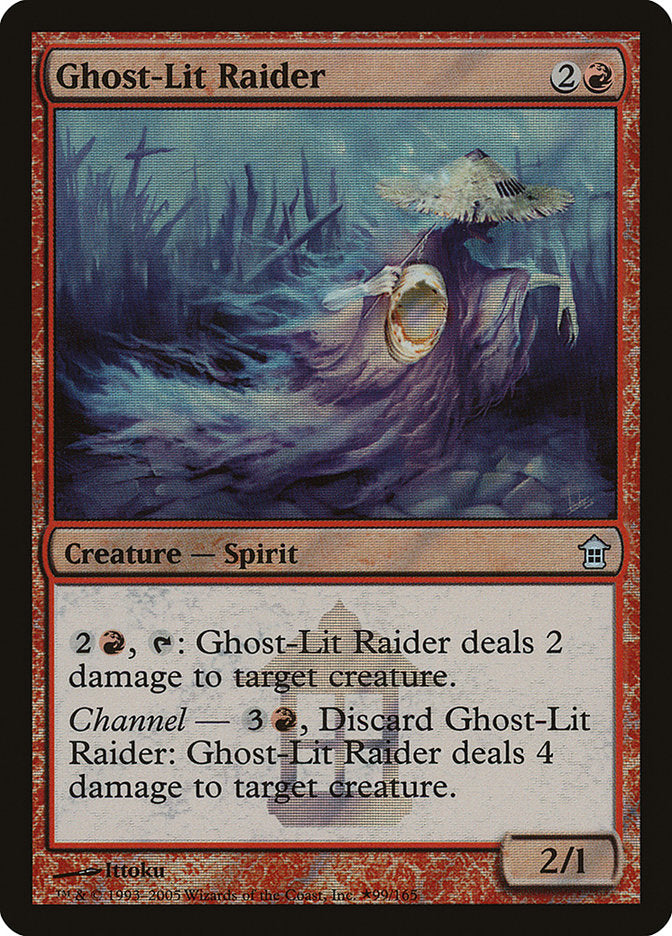 Ghost-Lit Raider [Saviors of Kamigawa Promos] MTG Single Magic: The Gathering | Red Claw Gaming