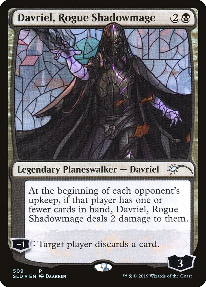 Davriel, Rogue Shadowmage (Stained Glass) [Secret Lair Drop Promos] MTG Single Magic: The Gathering | Red Claw Gaming