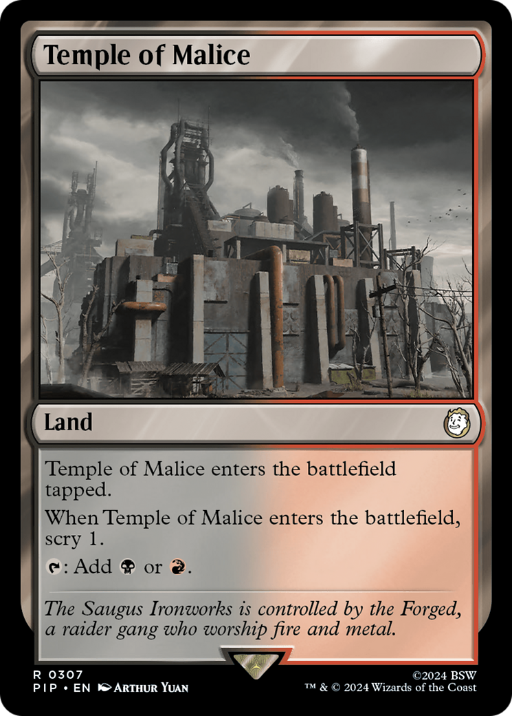 Temple of Malice [Fallout] MTG Single Magic: The Gathering    | Red Claw Gaming