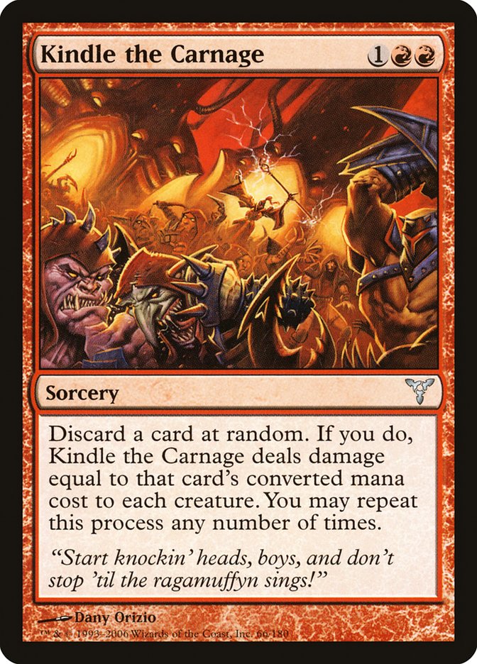 Kindle the Carnage [Dissension] MTG Single Magic: The Gathering | Red Claw Gaming
