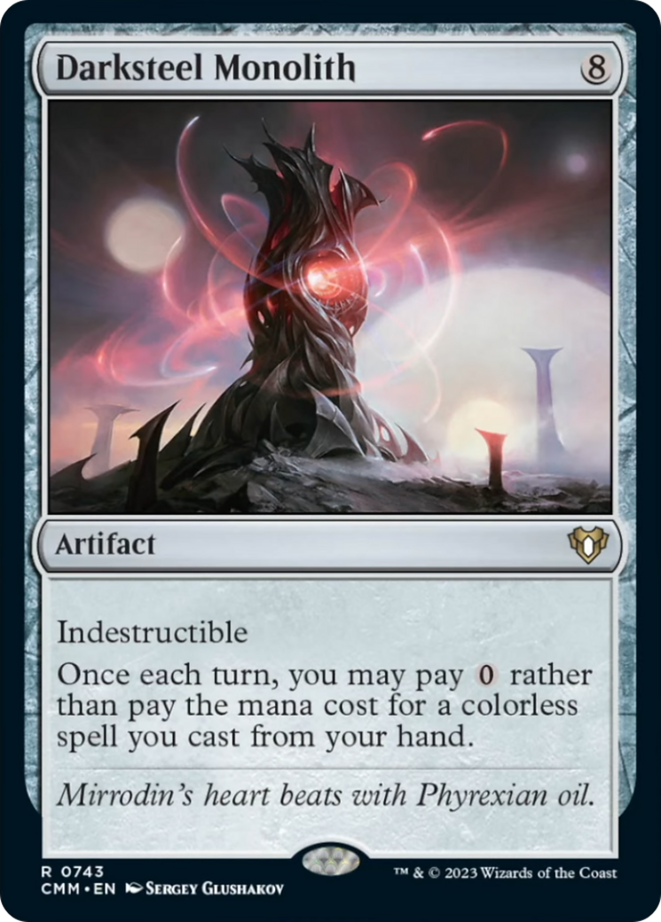 Darksteel Monolith [Commander Masters] MTG Single Magic: The Gathering | Red Claw Gaming