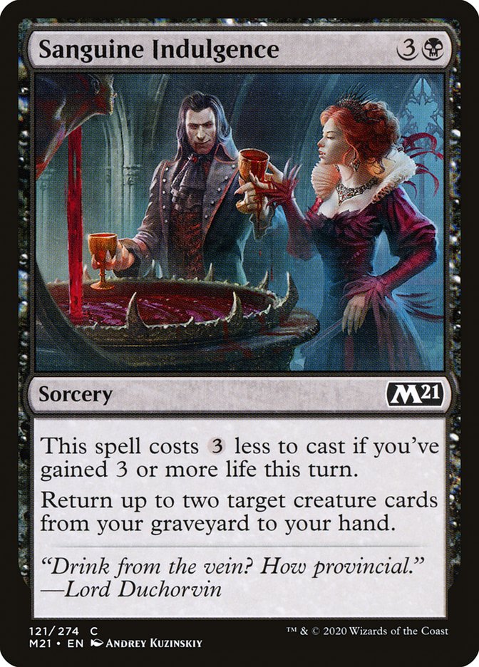 Sanguine Indulgence [Core Set 2021] MTG Single Magic: The Gathering | Red Claw Gaming