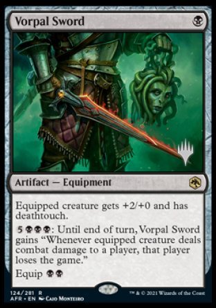 Vorpal Sword (Promo Pack) [Dungeons & Dragons: Adventures in the Forgotten Realms Promos] MTG Single Magic: The Gathering | Red Claw Gaming