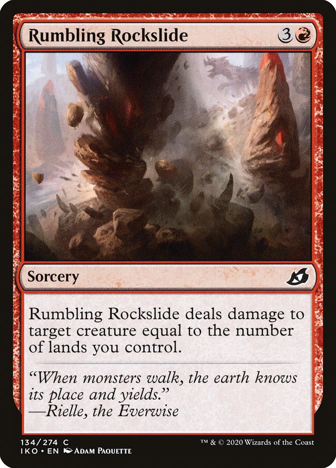 Rumbling Rockslide [Ikoria: Lair of Behemoths] MTG Single Magic: The Gathering | Red Claw Gaming