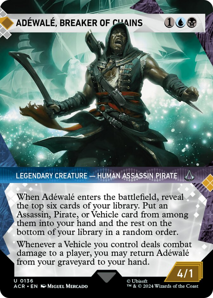 Adewale, Breaker of Chains (Showcase) [Assassin's Creed] MTG Single Magic: The Gathering | Red Claw Gaming