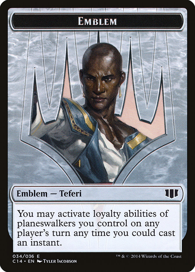 Teferi, Temporal Archmage Emblem // Zombie (011/036) Double-Sided Token [Commander 2014 Tokens] MTG Single Magic: The Gathering | Red Claw Gaming
