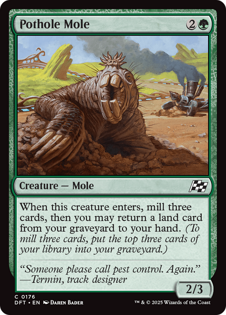 Pothole Mole [Aetherdrift] MTG Single Magic: The Gathering | Red Claw Gaming