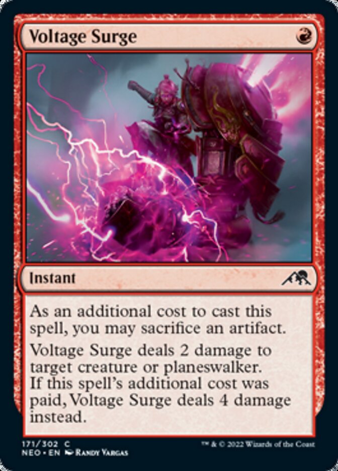 Voltage Surge [Kamigawa: Neon Dynasty] MTG Single Magic: The Gathering    | Red Claw Gaming
