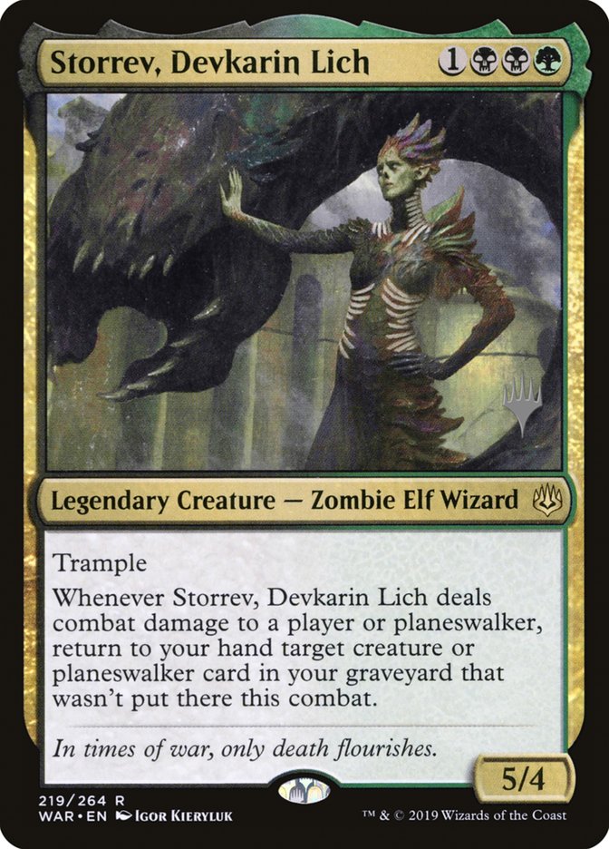 Storrev, Devkarin Lich (Promo Pack) [War of the Spark Promos] MTG Single Magic: The Gathering | Red Claw Gaming