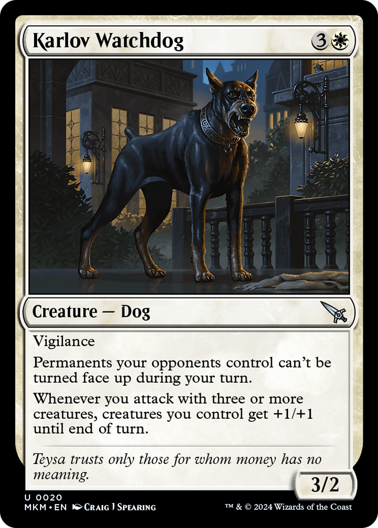 Karlov Watchdog [Murders at Karlov Manor] MTG Single Magic: The Gathering    | Red Claw Gaming