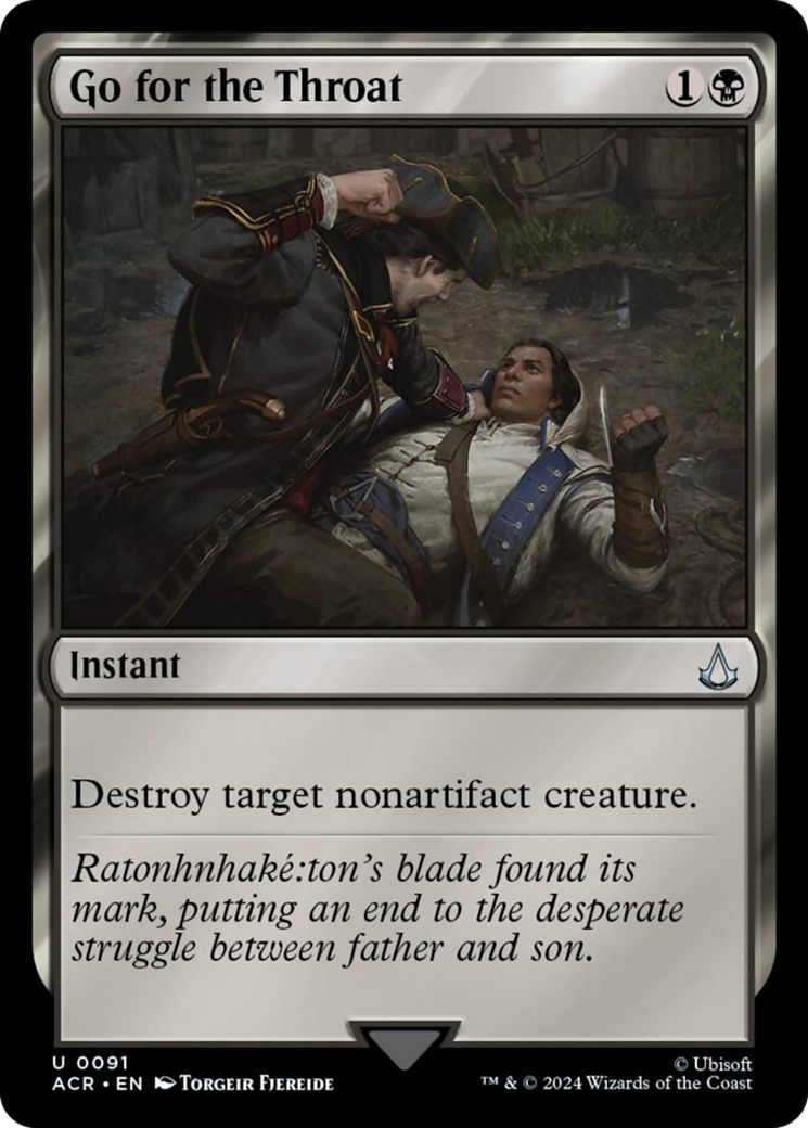 Go for the Throat [Assassin's Creed] MTG Single Magic: The Gathering | Red Claw Gaming