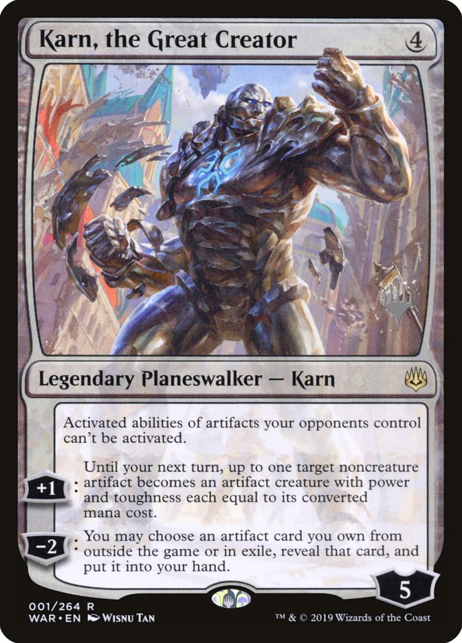 Karn, the Great Creator (Promo Pack) [War of the Spark Promos] MTG Single Magic: The Gathering | Red Claw Gaming