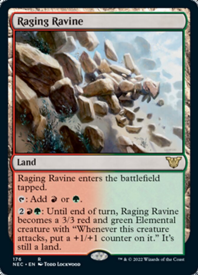 Raging Ravine [Kamigawa: Neon Dynasty Commander] MTG Single Magic: The Gathering | Red Claw Gaming