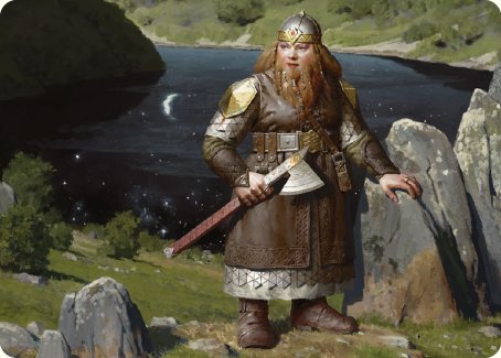 Mirrormere Guardian Art Card [The Lord of the Rings: Tales of Middle-earth Art Series] MTG Single Magic: The Gathering | Red Claw Gaming