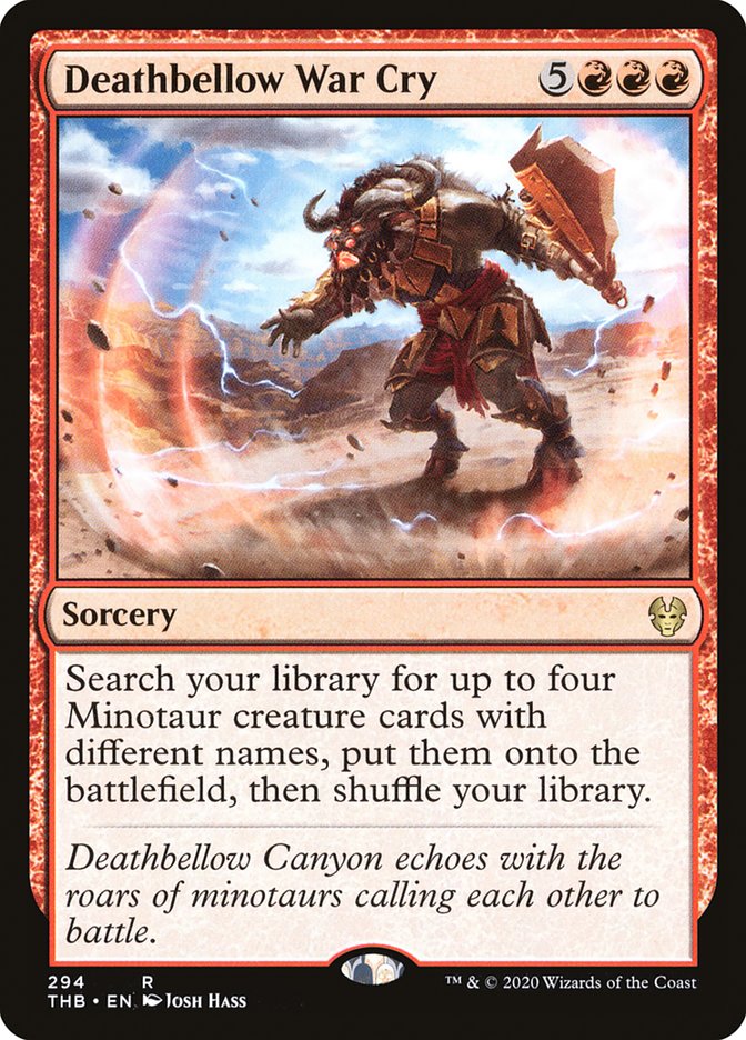 Deathbellow War Cry [Theros Beyond Death] MTG Single Magic: The Gathering | Red Claw Gaming