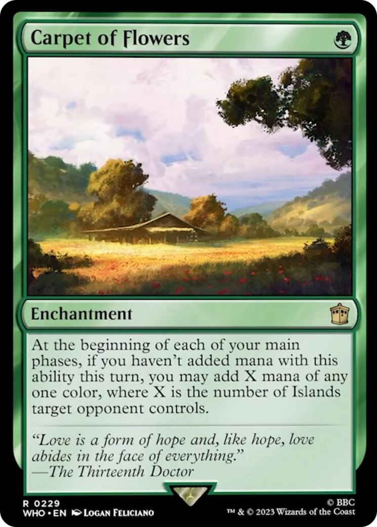 Carpet of Flowers [Doctor Who] MTG Single Magic: The Gathering | Red Claw Gaming