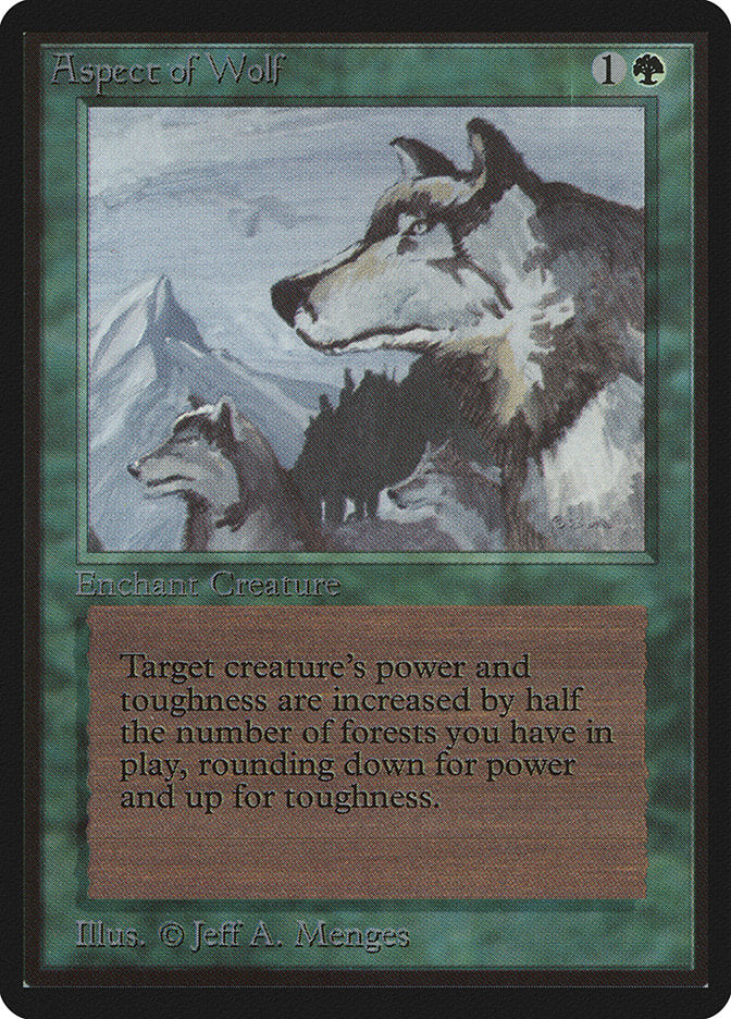 Aspect of Wolf [Beta Edition] MTG Single Magic: The Gathering | Red Claw Gaming