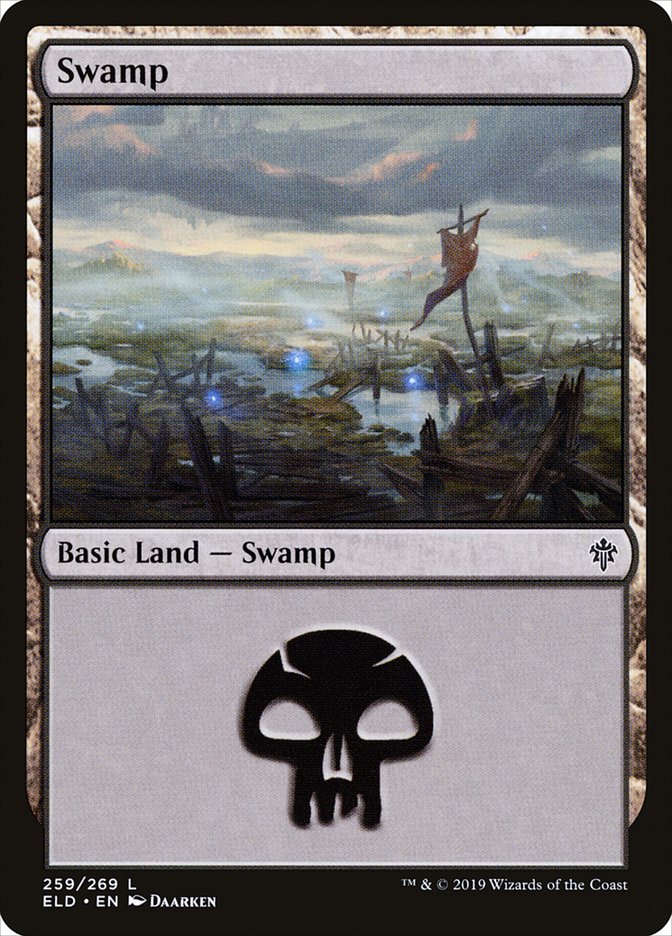 Swamp (259) [Throne of Eldraine] MTG Single Magic: The Gathering | Red Claw Gaming