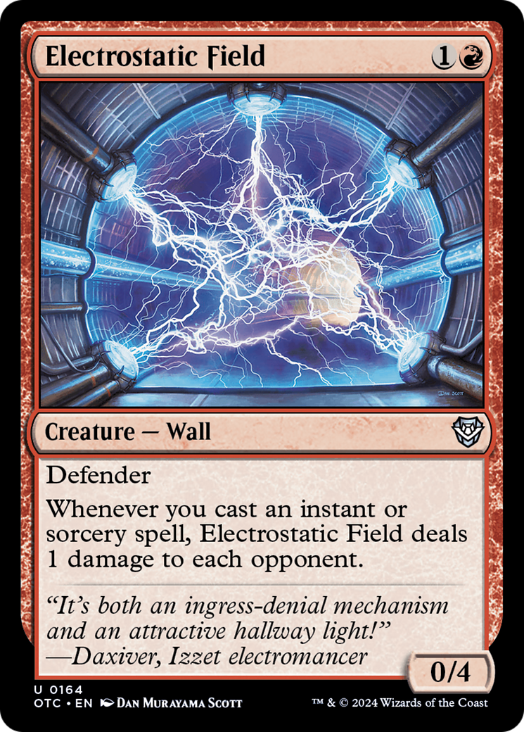 Electrostatic Field [Outlaws of Thunder Junction Commander] MTG Single Magic: The Gathering | Red Claw Gaming