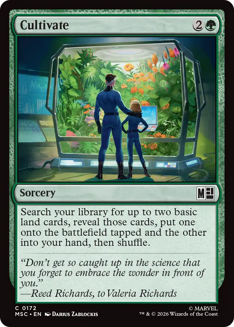 Cultivate (Surge Foil) [Marvel Super Heroes Commander] | Red Claw Gaming