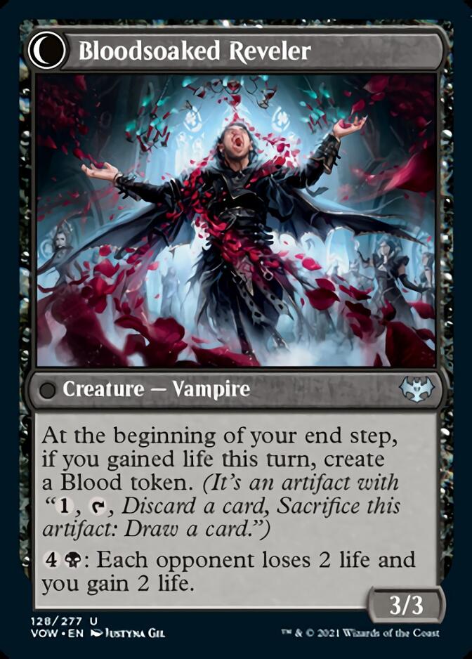 Restless Bloodseeker // Bloodsoaked Reveler [Innistrad: Crimson Vow] MTG Single Magic: The Gathering | Red Claw Gaming